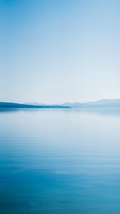 Preview wallpaper lake, horizon, trees, sky