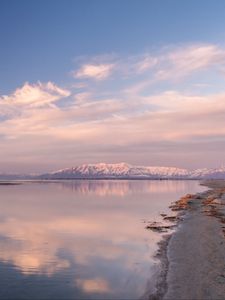Preview wallpaper lake, landscape, mountains, reflection