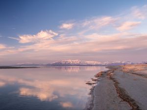 Preview wallpaper lake, landscape, mountains, reflection