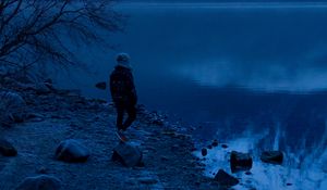 Preview wallpaper lake, loneliness, solitude, mountains, alaska