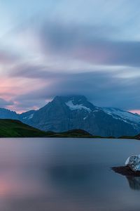 Preview wallpaper lake, mountain, landscape, nature, silence