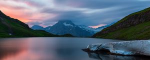 Preview wallpaper lake, mountain, landscape, nature, silence