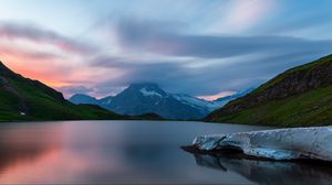 Preview wallpaper lake, mountain, landscape, nature, silence