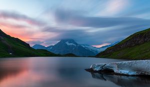 Preview wallpaper lake, mountain, landscape, nature, silence