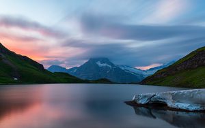 Preview wallpaper lake, mountain, landscape, nature, silence