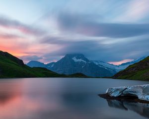 Preview wallpaper lake, mountain, landscape, nature, silence