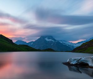 Preview wallpaper lake, mountain, landscape, nature, silence