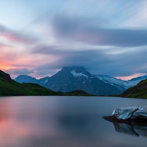 Preview wallpaper lake, mountain, landscape, nature, silence