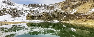 Preview wallpaper lake, mountain, reflection, slope, nature