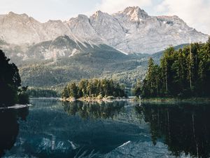 Preview wallpaper lake, mountain, reflection, landscape