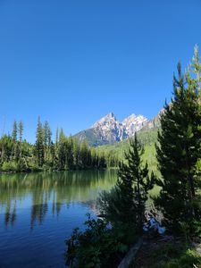 Preview wallpaper lake, mountain, trees, landscape