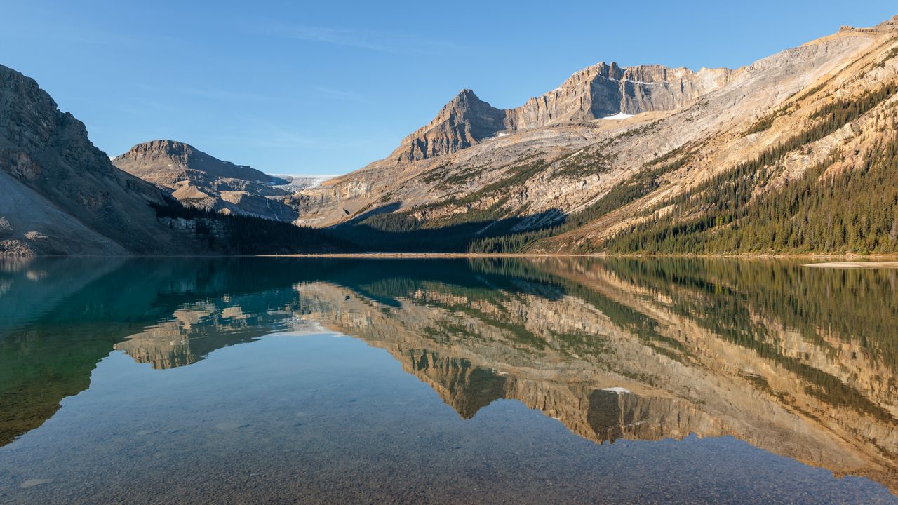 Wallpaper lake, mountain, water, reflection, landscape, nature