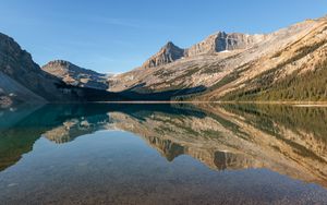 Preview wallpaper lake, mountain, water, reflection, landscape, nature