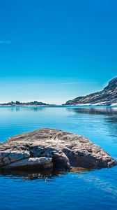 Preview wallpaper lake, mountains, blue water