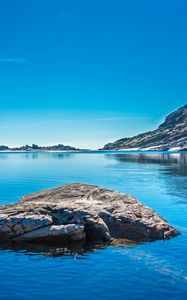 Preview wallpaper lake, mountains, blue water
