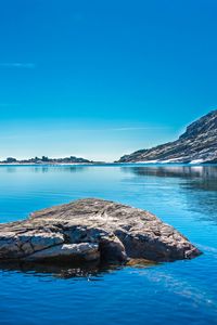 Preview wallpaper lake, mountains, blue water