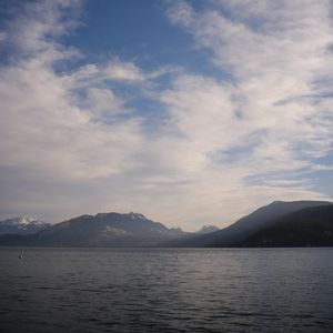 Preview wallpaper lake, mountains, clouds