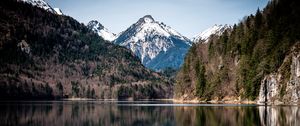 Preview wallpaper lake, mountains, forest, water, reflection, landscape