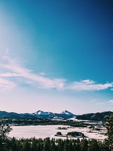 Preview wallpaper lake, mountains, landscape, view, nature