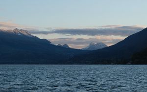 Preview wallpaper lake, mountains, landscape, nature