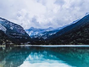 Preview wallpaper lake, mountains, reflection