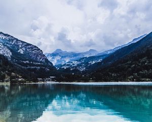 Preview wallpaper lake, mountains, reflection
