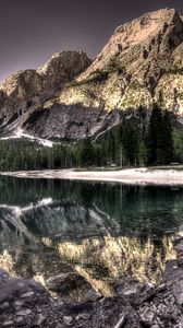 Preview wallpaper lake, mountains, reflection, hdr
