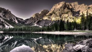 Preview wallpaper lake, mountains, reflection, hdr