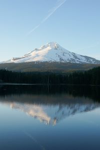 Preview wallpaper lake, mountains, reflection, sky
