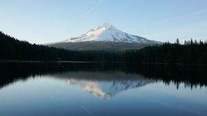 Preview wallpaper lake, mountains, reflection, sky