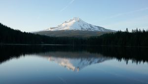 Preview wallpaper lake, mountains, reflection, sky