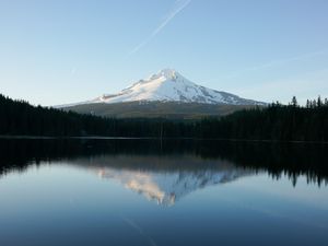 Preview wallpaper lake, mountains, reflection, sky