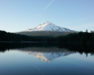Preview wallpaper lake, mountains, reflection, sky