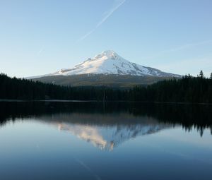 Preview wallpaper lake, mountains, reflection, sky