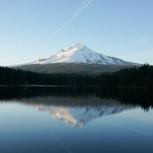 Preview wallpaper lake, mountains, reflection, sky