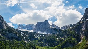 Preview wallpaper lake, mountains, rocks, forest