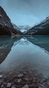 Preview wallpaper lake, mountains, shore, water, reflection