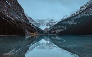 Preview wallpaper lake, mountains, shore, water, reflection