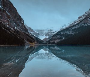 Preview wallpaper lake, mountains, shore, water, reflection