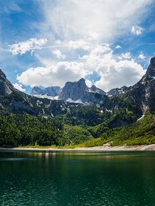 Preview wallpaper lake, mountains, silence, landscape, nature