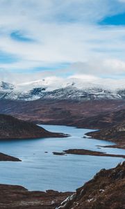 Preview wallpaper lake, mountains, sky