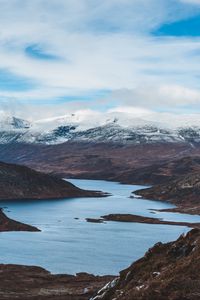 Preview wallpaper lake, mountains, sky
