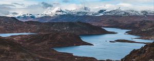 Preview wallpaper lake, mountains, sky