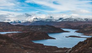 Preview wallpaper lake, mountains, sky