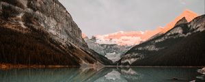 Preview wallpaper lake, mountains, stones, water, reflection