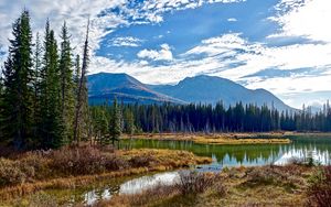 Preview wallpaper lake, mountains, trees