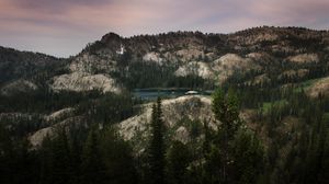 Preview wallpaper lake, mountains, trees, nature