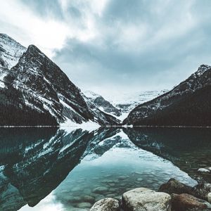 Preview wallpaper lake, mountains, water, reflection, landscape