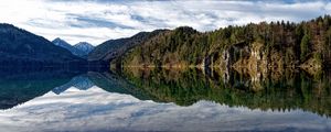 Preview wallpaper lake, mountains, water, reflection, nature, landscape