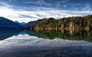 Preview wallpaper lake, mountains, water, reflection, nature, landscape